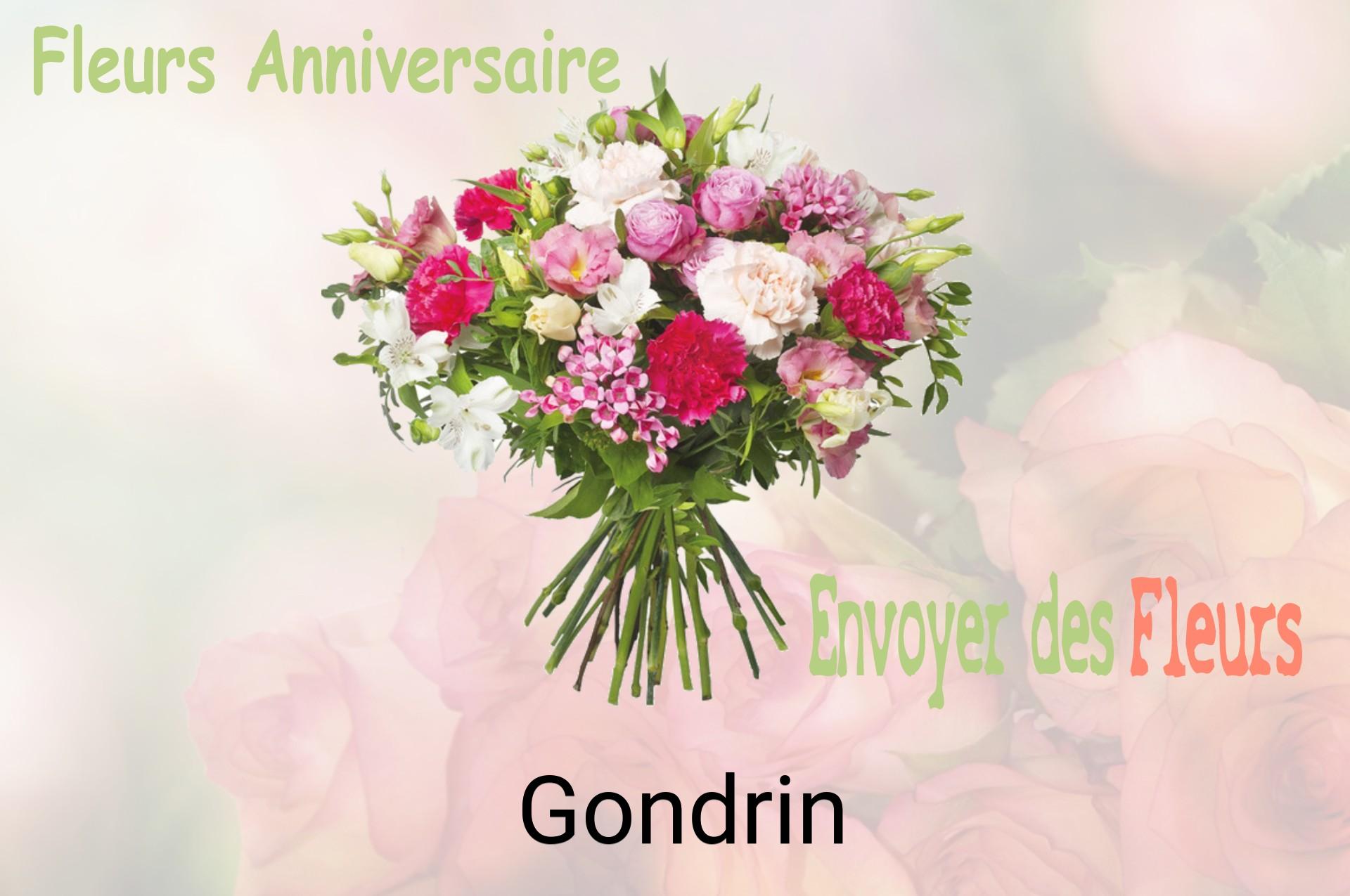 Bouquet de fleurs d’anniversaire livré à Gondrin